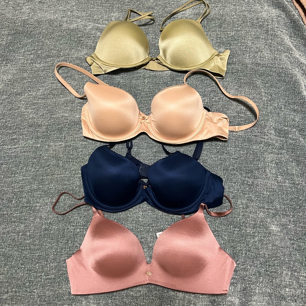 Women's 34B Bras - Green, Praline, Navy, Mauve